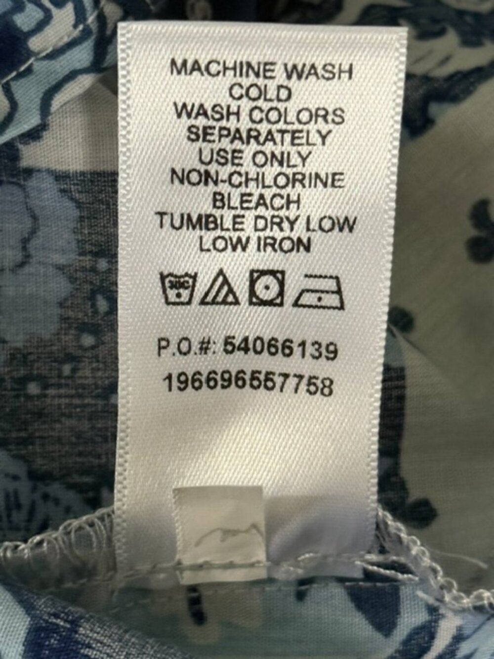 Woman Within Perfect Sleeveless Shirt French Blue Patched Paisley Plus 14/16 NWO - Picture 16 of 16